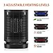 NEXGADGET Personal Space Heater, Electric Fan Heater with Auto Oscillation,Smart Touch Control, ETL Listed, 950/800 Watt Quiet and Fast Heating for Office Desktop Table Home Dorm