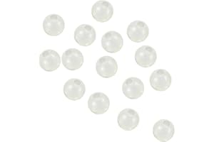 PATIKIL Luminous Fishing Beads, Soft Plastic Glow Fishing Bait Eggs Rig Bead Tackle Tools