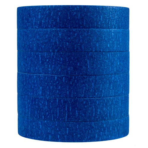 6 x Blue Painters Tape (65 Yard) by GoBlue 0.94" Leaves Zero