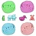 Toysoph Premium Fluffy Slime Kit – 7 Oz Stress Relief Faint-Candy Scent Sludge – Blue Pink Purple Green