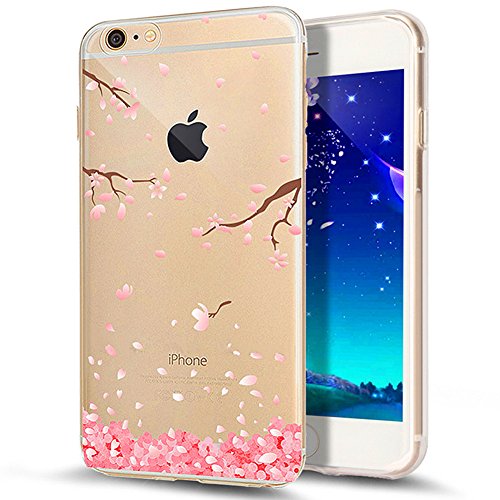 iPhone 7 Plus Case,7 Plus Cover,ikasus Ultra Thin Soft TPU Case,Cherry Blossom Flower Series,Soft Silicone Rubber Bumper Case,Crystal Clear Soft Floral Silicone Back Cover for iPhone 7 Plus (2016),#10