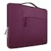 MOSISO Polyester Multifunctional Briefcase Handbag Only Compatible 13 Inch Laptop, Pure Red