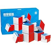 Cuberspeed Moyu MFJS WCA 2-7 Set Speed Cube Gift Box Magic Cube Bundle Collection Cube 2x2 3x3 4x4 5x5 6x6 7x7 Speed Cube stickerless Toys for Kids &amp; Adults