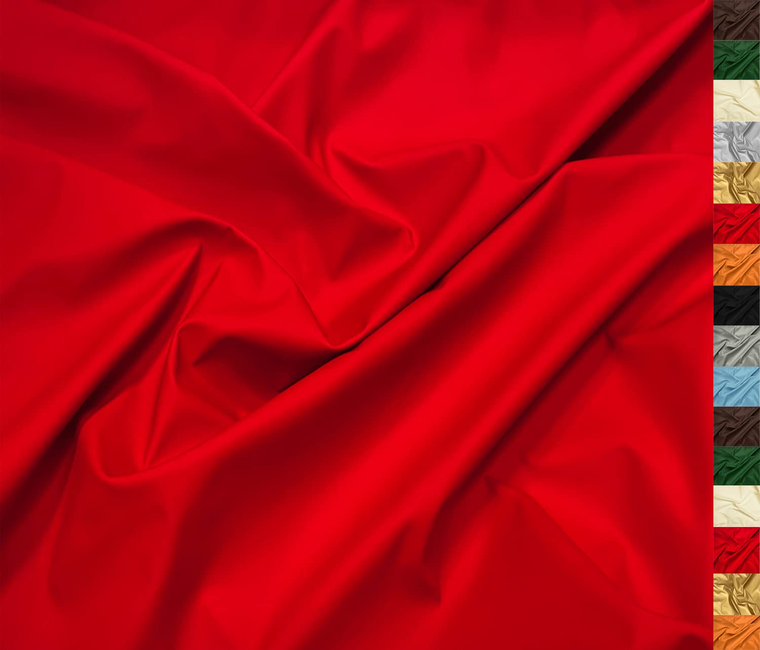 A-Express Soft Faux Leather Fabric Spandex Stretch Smooth Matt Matte Leatherette Vinyl Material 140cm 55" Wide 230gsm One Way Stretch Sold Per Meter - 2 Meters 200cm x 140cm Red