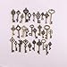 30 Different Keys in Antique Bronze, Charm Set DIY Handmade Accessories Necklace Pendants (120)