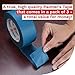 XFasten Professional Blue Painters Tape 2 Inch x 60 Yards (3-Pack) Bulk Blue Masking Tape for Painting Walls | Residue-Free
