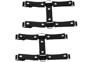 Ximerinf Women Adjustable Elastice Leather Leg Garter Belt Thigh Ring Garter