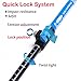 Yahill® Folding Trekking Pole Collapsible Stick Ultralight Adjustable, Alpenstocks with EVA Foam Handle, for Travel Hiking Camping Climbing Backpacking Walking ((Standard- Blue) -1 pc)