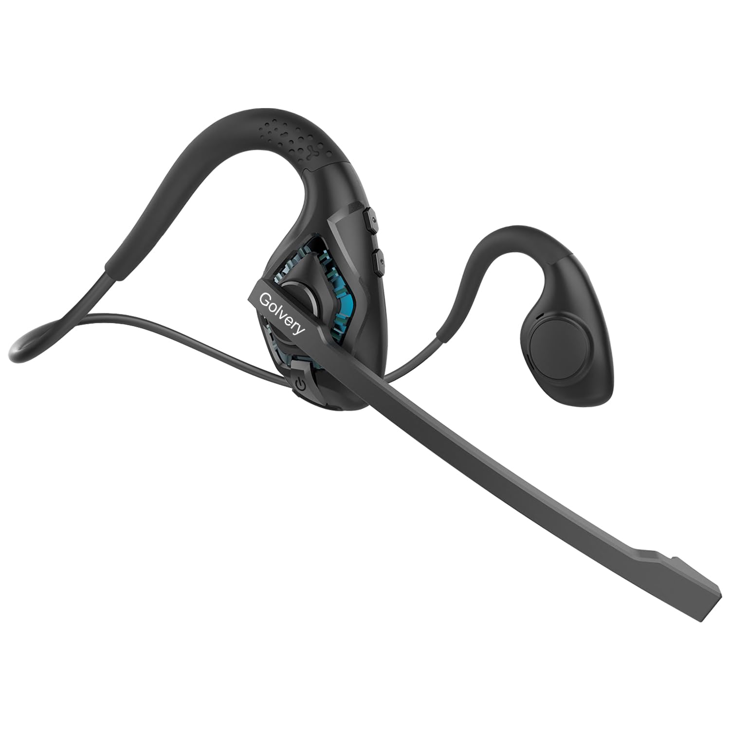 Photo 1 of  Bluetooth 5.3 Headset w/DSP Noise Canceling Boom Microphone & Mute for Cellphone, Lightweight Comfort Open Ear Wireless Headphones for PC Laptop Office Meeting Home Working, 10H