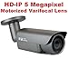 GW Security 5MP 2592 x 1920 Pixel 4X Optical Zoom H.265 Outdoor PoE 1920P Security IP Camera with 2.8-12mm Varifocal Motorized Zoom Len and Super Array LED up to 130FT IR Distance