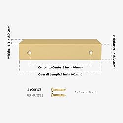 Peaha 10 Pack Kitchen Cabinet Handles 3 inch Matte