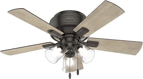 Hunter Crestfield Indoor Low Profile Ceiling Fan