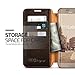 Galaxy S6 Edge Plus Case, Verus [Layered Dandy][Coffee Brown] - [Premium Leather Wallet][Slim Fit] For Samsung S6 Edge+
