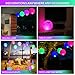 HAPIKAY Solar Floating Pool Lights - 14 Inch Inflatable and Waterproof LED Color Changing Light Orbs- Floats or Hang in Pool, Garden, Backyard, Patio, Party (1, English)