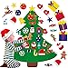 SHJACOB Felt Christmas Tree,DIY Christmas Tree with 30 Pcs Detachable Ornaments