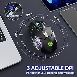 Wireless Gaming Mouse Bluetooth Mouse RGB