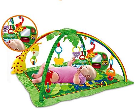 HYGRAD® Tropical Jungle Baby Gym Crawl & Play Soft Activity Musical Lullaby Mat Best Gift for Xmas Baby Shower