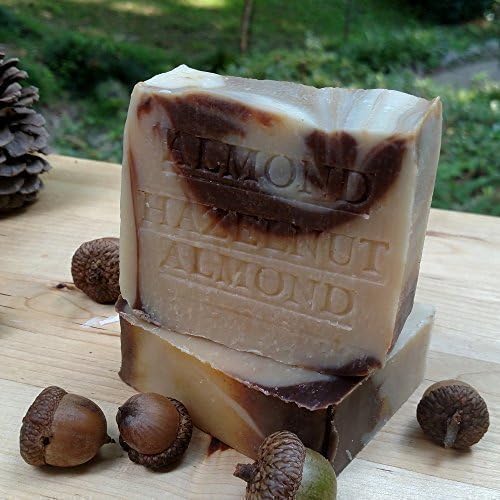 Almond Hazelnut Artisan Soap with Organic Almond Butter 7 oz. Bar All Natural Bar Handmade !