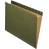Staples 100% Recycled Reinforced Standard Green Hanging File Folders - Letter Size - 25 Pack