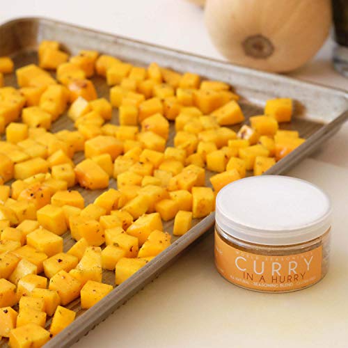 Mild Curry Seasoning Blend - Curry in a Hurry w/ Turmeric, Garlic & Natural Spices - Gluten Free, No MSG , Vegan, Healthy Curry Spice Powder- Great for Curry Noodles, Thai Cuisine & Indian Food