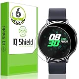 IQ Shield Screen Protector Compatible with Samsung Galaxy Watch Active2 (40mm)(6-Pack) LiquidSkin Anti-Bubble Clear Film