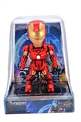 Solar Powered Bobble Head Figure Car Dashboard Accessories Office Home Ultra Detail Doll (Iron Man) - Thumbnail 4
