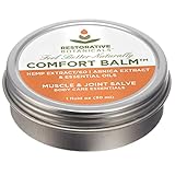 Comfort Balm Hemp Oil Extract Salve 60 mg FASTEST Muscle & Joint Relief Available 1 Ounce Hemp and Arnica oil Salve Restorative Botanicals