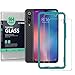 Ibywind Screen Protector for Xiaomi Mi 9 SE [Pack of 2] 9H Tempered Glass Protector with Back Carbon Fiber Skin Protector,Including Easy Install Kit