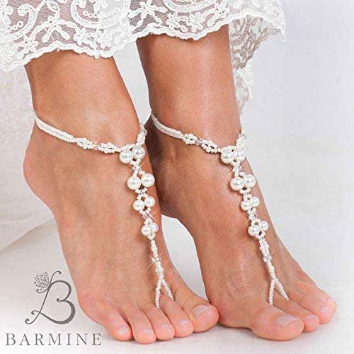 bridal barefoot sandals
