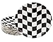BLUE PANDA 80 Pack Race Car Checkered Flag Paper Plates for Boys Racing Birthday Party Supplies (9 x 9 In)