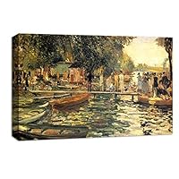Canvas Wall Art Landscape at Beautiful by Pierre-Auguste Renoir Canvas Prints Home Artwork Decoration for Living Room,Bedroom - 12x18 inches