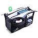 Focussexy Handbag Organizer Multi Pocket Purse Tote Black