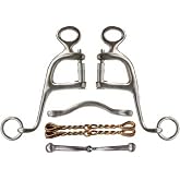 Showman Stainless Steel Walking Horse Bit w/ 6" Cheeks