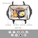 pipi bear Diaper Bag Backpack Travel Large Spacious Tote Shoulder Bag Organizer