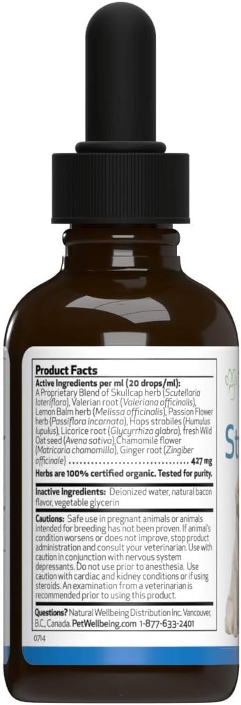 Pet Wellbeing Stress Gold for Cats, Occasional High Stress and Restlessness, Supports Relaxation, Travel, Vet Trips, Skullcap - Image 3