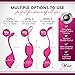 Kegal Balls - 2-in-1 Pelvic Exercise Balls - Bladder Control & Pelvic Floor Strengthening Device - 100% Silicone & Easy to Clean (New) (Peach)