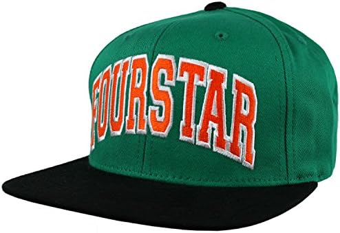 FOURSTAR Skateboard Hat BOLD STARTER GREEN/ORANGE SNAPBACK