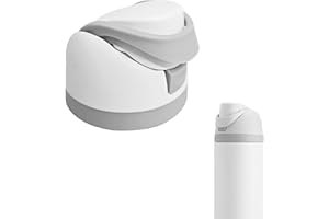 WNZARY Replacement Lid for Owala Freesip, One Button Water Bottle Top Lid Compatible with Owala Cup 16oz 24oz 32oz 40oz, BPA-Free Replacement Accessories for Owala FreeSip No Water Leakage Only Lid Ash White
