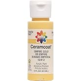 Delta Creative Ceramcoat Acrylic Paint in Assorted Colors (2 oz), 2412, Empire Gold