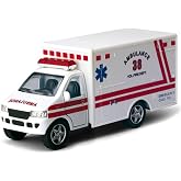 KiNSMART Rescue Team Ambulance 5" Die Cast Metal Cabin w/Pullback Action