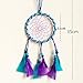 Dremisland Blue and Purple Dream Catcher Car Hanging with Feathers Wall Hanging Decoration Ornament for Wall Hanging