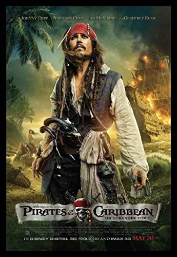 Pirates of The Caribbean Fridge Magnet 2.5 x 3.5 Johnny Depp Movie Poster Magnetic Canvas Print