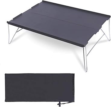 Amazon Co Jp キャンプ テーブル ミニテーブル 折りたたみ 組み立て式 超軽量 アルミ製 ローテーブル 収納袋付き コンパクト アウトドア テーブル ソロキャンプ アウトドア 登山 q ツーリング ブラック M ホーム キッチン