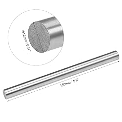 uxcell Round Steel Rod, 12mm HSS Lathe Bar Stock