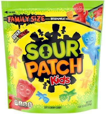 Sour Patch Kids Soft Chewy Candy 1 8 Pounds Family Size Resealable Bag By Tundras In Lebanon Uo08k975oja Binge Com Lb