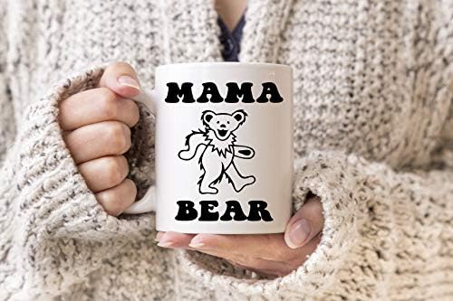 Mama Bear Coffee Mug - Grateful Dead inspired mug - Dancing Bear - deadhead gift - Mother's Day Gift - New mom - Hippie mom - baby shower