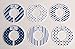 C114 Baby Boy Nursery Clothing Closet Hanger Dividers Nautical Blue Set of 6 Fits 1.25 Inch Rod