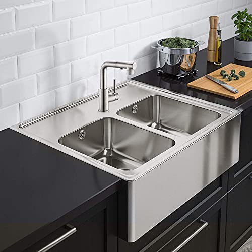 Crea Kitchen Faucets with Pull Out Sprayer, Bathroom Sink Faucets Mini Bar Prep Faucet Single