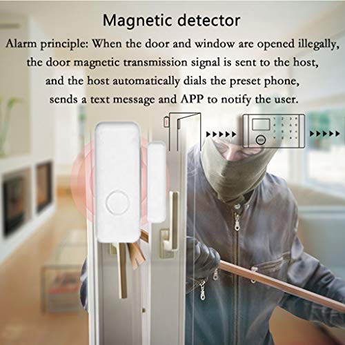 Feamos 1Set Wireless WIFI GSM GPRS Alarm System Home Security APP Remote Control RFID Card Arm Disarm Kit with Colorful Screen SOS Button