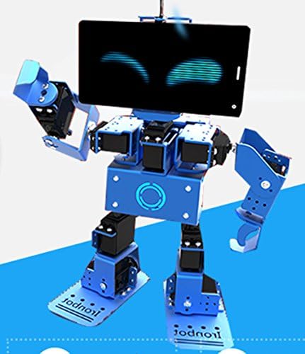 DIY IronBot Robot Kit STEM Robotic Educational Robot Learning Kit for Children Multimode Progressive Assembly, Graphical Programming and Personalization Settings -